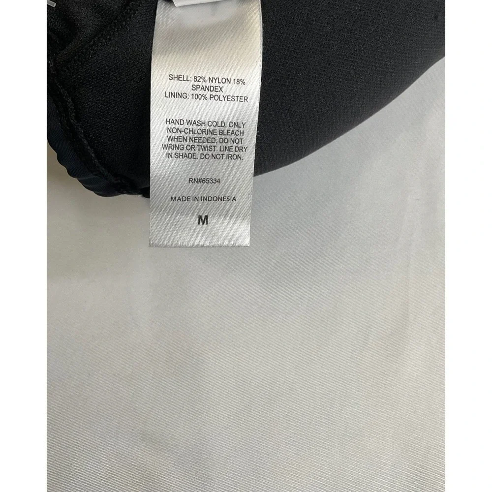 Salt + Cove Womens Black Multi-Way Triangle Bikini Top Swimwear Medium‎ NEW